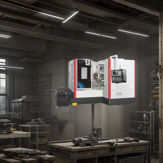 High Precision Dual Spindles CNC Turning Lathe Center Machine Model