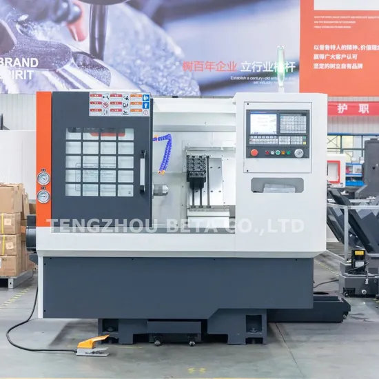 China Small Precision Bar Feeder Slant Bed CNC Turning Lathe for Metal