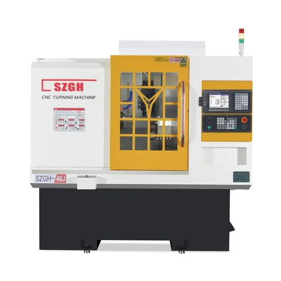 CNC Mechanical Lathes Mini Metal CNC Lathe Machine for Sale with Szgh Control