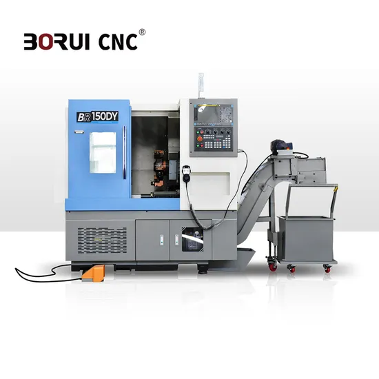 Borui Br-150dy Auto Feed Slant Bed Lathe 30 Degree CNC Slant Bed Lathe for Metal Machine