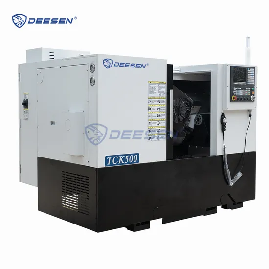 Tck500 Safe Durable Good Practicality Horizontal Inclined Bed CNC Lathe for Metal