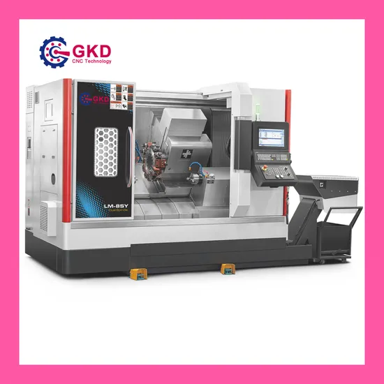 1. Precision 7 Axis Dual Spindles CNC Turning Center Lathe
