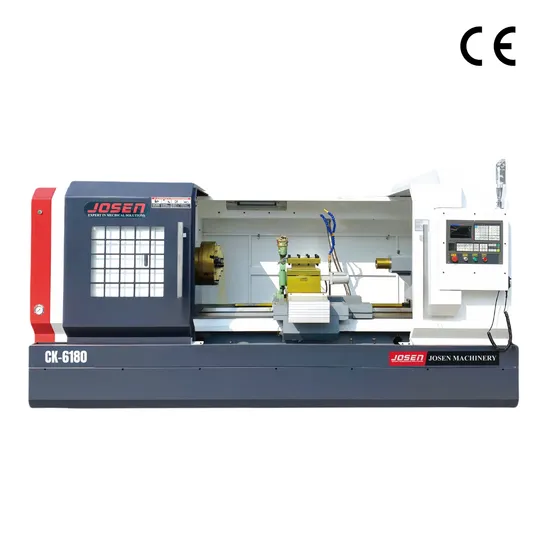 New Design Heavy Duty Flat Bed CNC Metal Cutting Turning Lathe Machine Tool Ck-6180