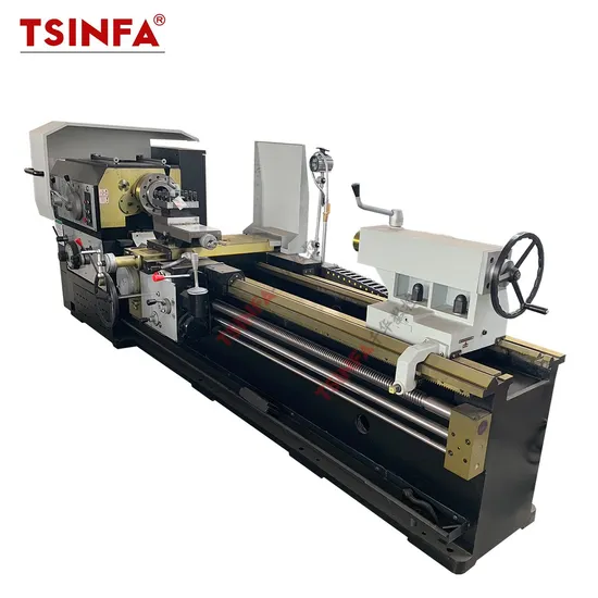 High Precision Cw6163q*12000mm Manual Heavy Duty Big Bore Lathe Machine