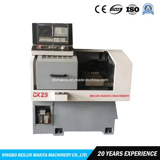 Ck25 Economic Samll Size Flat Bed CNC Lathe
