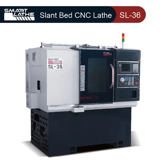 3 Axis CNC Lathe Machine Mini CNC Metal Lathe Slant Bed Torno CNC Chinos Horizontal Lathe (SL-36)