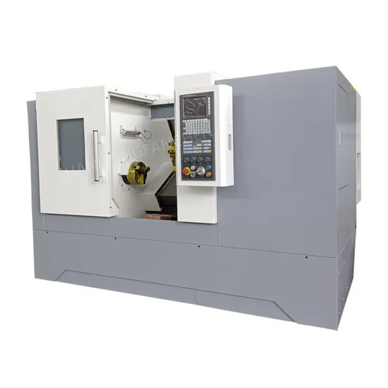 Fully Automatic Tck50 Inclined Bed CNC Lathe Industrial Hard Rail Cutting Machine Tool