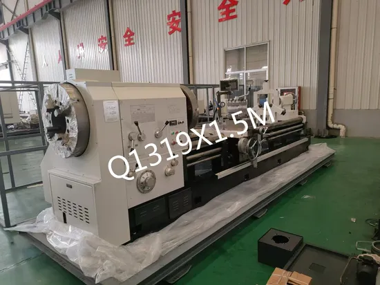 Q1319X1.5m Two Chuck Common Pipe Thread Lathe Manual Lathe
