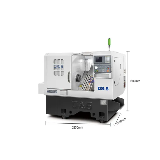High Quality Swiss Type CNC Lathe Ds-8 Syntec Control System Lathe with Bar Feeder