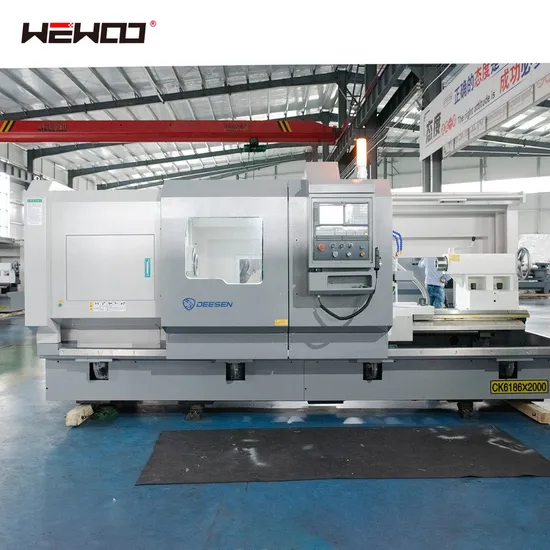 China Factory Price CNC Lathe Machine Flat Bed Universal Lathe Machine Torno CNC Ck6180 Ck6186