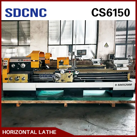 Heavy Duty Horizontal CS6150 Metal Lathe Manual Lathe Parallel Lathe for Sale