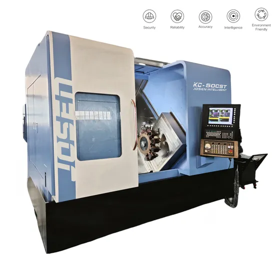 Dual Spindle and Dual Turret Lathe for Industrial Use