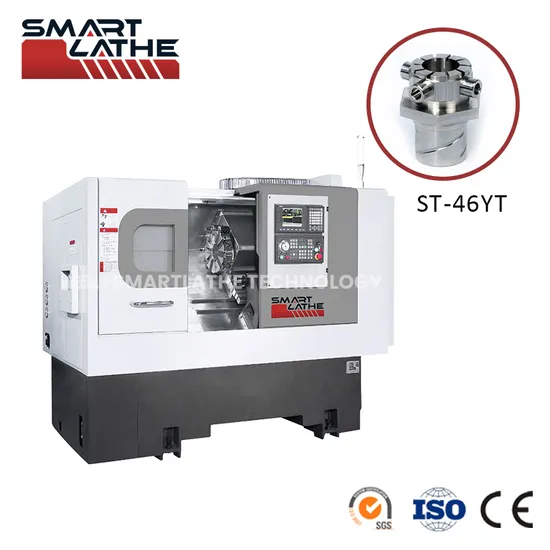 (ST-46YT) Punching Machine Lathe with Tailstock with Turret with Hydraulic Turret CNC Lathe