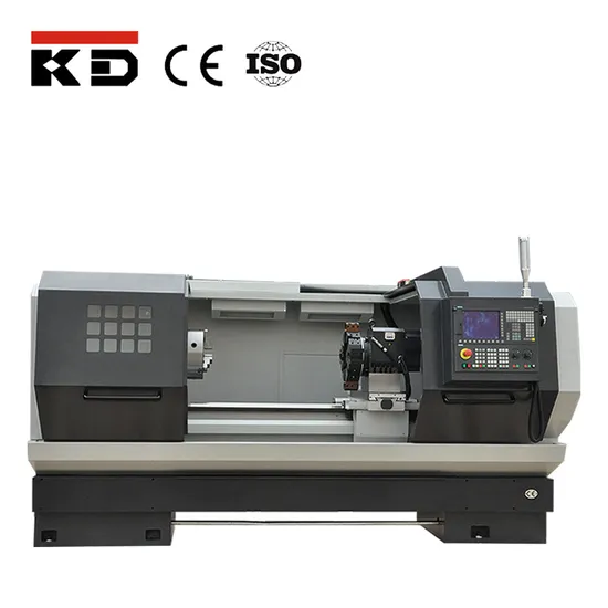 105mm or 80mm Spindle Bore CNC Flat Bed Lathe Machine Ck6166/750