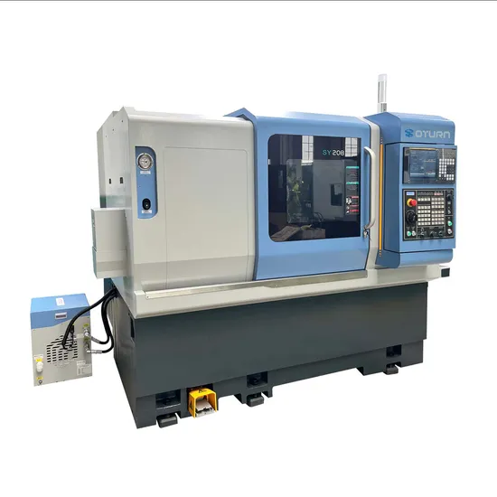 Oturncnc Sy208 High Precision Automatic 2 Axis CNC Slant Turning Turret Lathe
