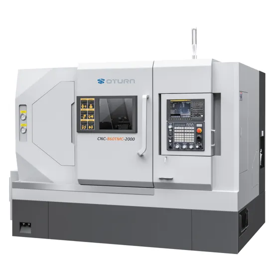 Oturncnc 5 Axis Turning Center Inclined Bed CNC Lathe 860tmc-2000 CNC Lathe Turning Machining Center