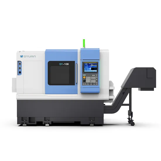Sy108 Slant Metal CNC Lathe Machine Linear Guide High Precision CNC Lathe Fanuc Controller