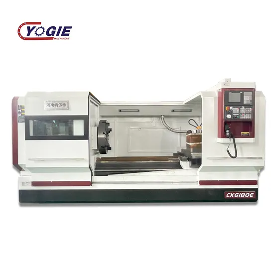 Ck6150 Ck6180 Ck61125 Metal Processing Horizontal Metal Lathe Flat Bed CNC Lathe