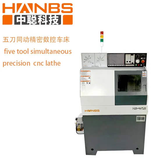 CNC Lathe Machine 5-Knives Cutting Machine with a Wide Machining Range