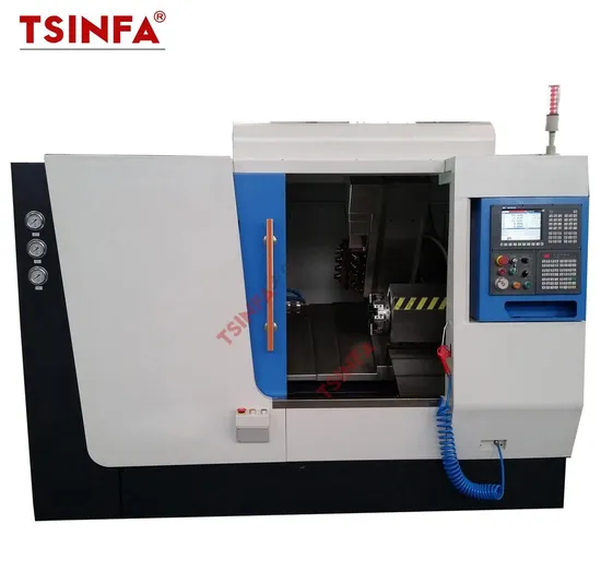 Tfa8s C-Axis Servo Control CNC Lathe Milling Machine Inclined Bed