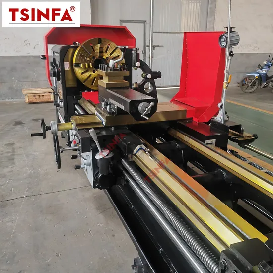 Cw6180 High Quality 550/600/700mm Bed Width Manual Horizontal Heavy Duty Lathe Machine CE