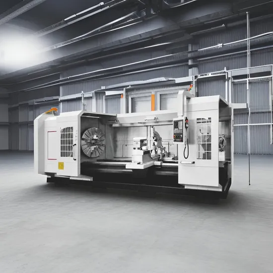 Large Heavy Duty Cut CNC Metal Lathe