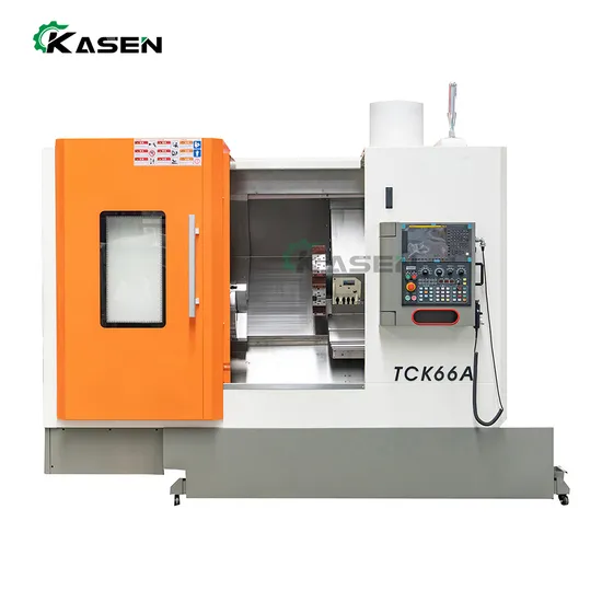 Taiwan′s Original High-Precision Accessories Tck66 CNC Slant Bed Lathe