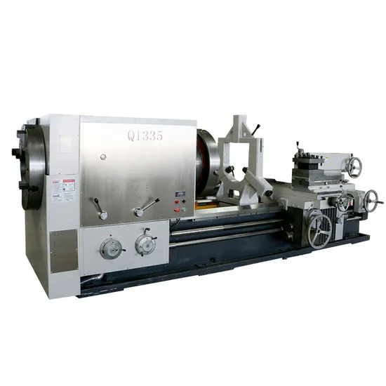 Q1335 (360mm big spindle bore) pipe threading lathe machine