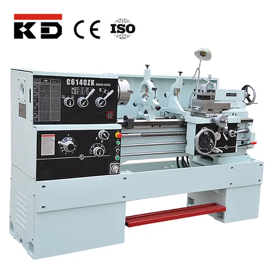 Factory 4-Way Tool Station Horizontal China Convention Engine Lathe Machine