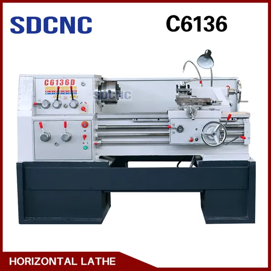 C6136 Hand Conventional Normal Manual Horizontal Metal Lathe