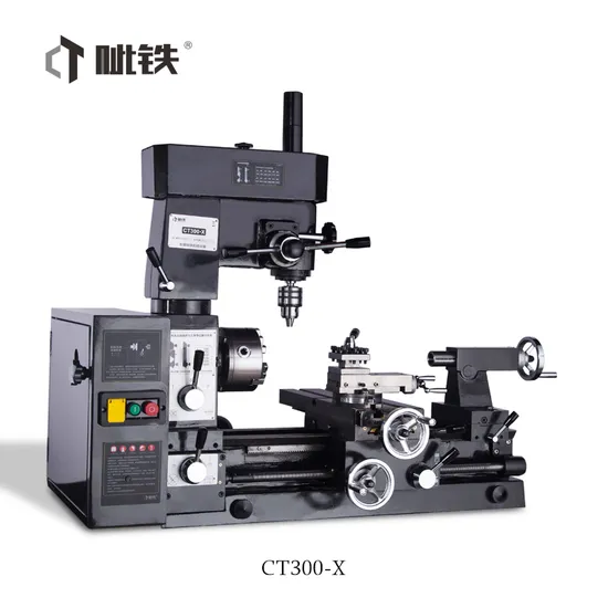 CT300-X Mini 3 in 1 Drill Mill Multipurpose Cutting Machine Low Price with CE
