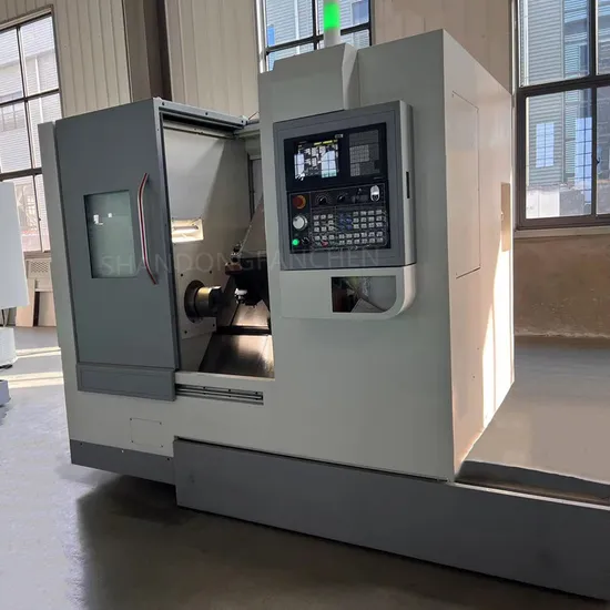 Fanchen CNC Inclined Lathe Tck46 Fully Enclosed Stainless Steel Casing with High Protection Accuracy