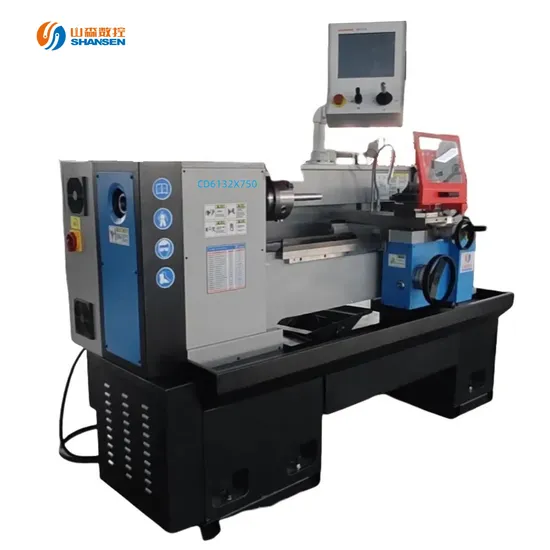 CD6132X750 Electronic Lathe Suitable for Shaft Disk and Thread Turning Processing High Precision Good Quality