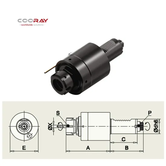 Cooray Vdi Tool Holder Axial Tool Head, Round, Ext Nut Machine Tool Accessories Customized Stainless Steel Metal CNC Machining