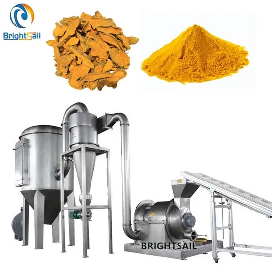 Dry Ginger Turmeric Powder Crushing Grinder Turmeric Grinding Machinepopular