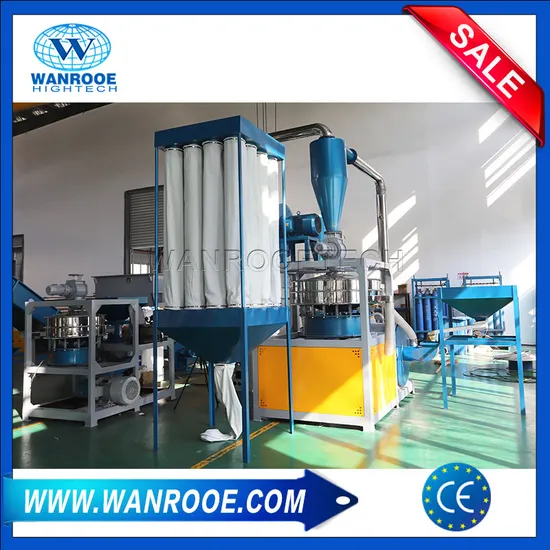 100-1000kg/H Turbo Type PVC Materials Plastic Powder Pulverizer Machine