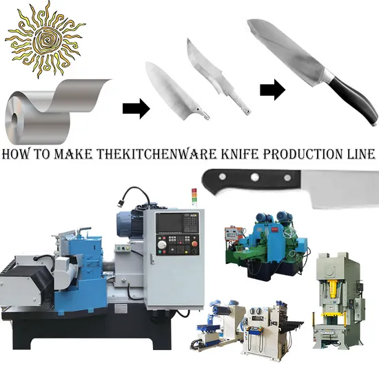 CNC 4-Axis Chef Knife Grinding Machine Making Machine Sharpening Metal Kitchen Knife Production Line