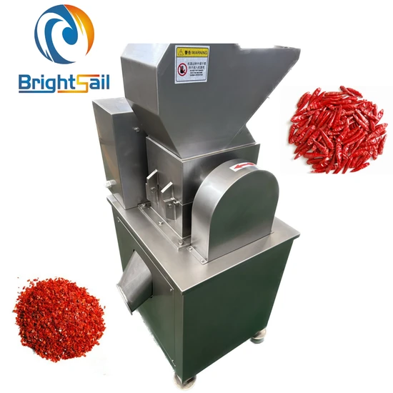 Bsc Dry Red Chilli Flakes Making Machine Pepper Granules Crusher Chilli Coarse Crusher Brightsail