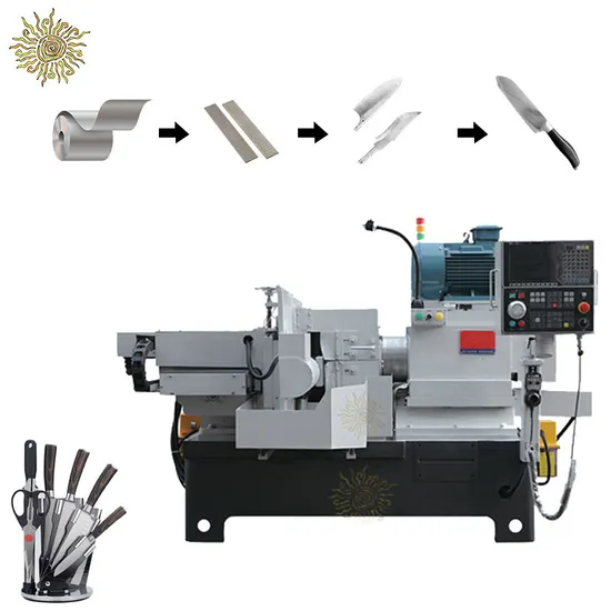 Sunglory CNC 3axis Stainless Steel Kitchen Knife Surface Single Side Grinding Machine