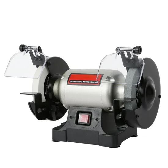 Industrial 2-Stone Bench Grinder 1.5HP to 380V 200mm Electric Motor for Stable Grinding