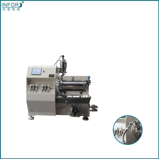 High Flow Nano Mill Super Fine Disc Pin Type Lab Sand Mill with 5L Capacity