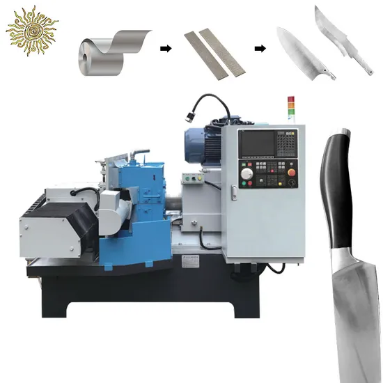 Sunglory CNC 3 Axis Surface Knife Grinder Scissor Manufacturing Machines Metal Spoon Fork Kitchen Knife Making Production Line