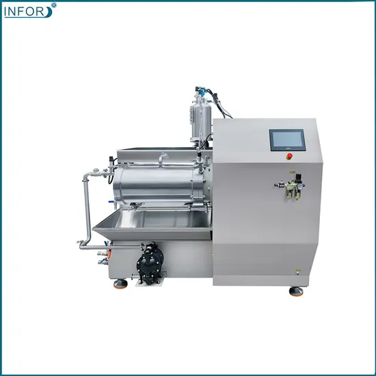Ceramic Turbine Horizontal Nano Grinding Bead Mill for Ink and Pigment Sand Mill Machine