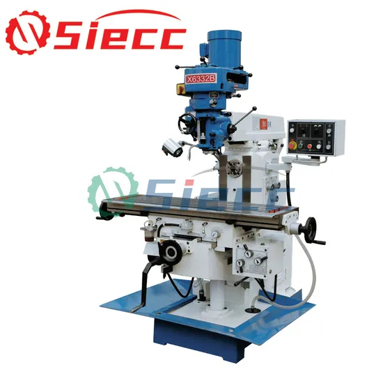 Manual Dro Milling Machine X6336 Taiwan Turret Milling Machine Price