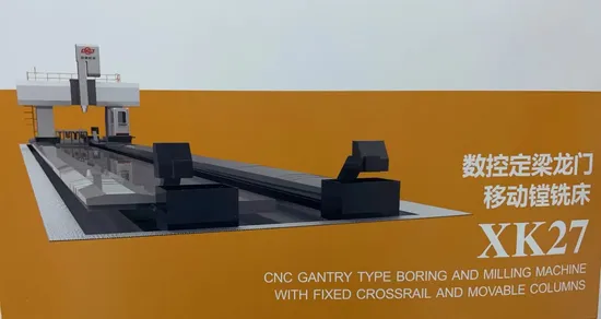 Xk2780 CNC Gantry Type Boring and Milling Machine with Fixed Crossrail and Movable Columns/ Customerized Machine