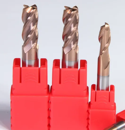 Tungsten Carbide 4 Flutes Square Endmills