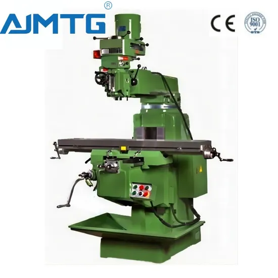 to Canada 30 Years Factory Make Turret Milling 5h with ISO 40 Spindle / 2 Axis Dro Graphite Milling Machine 37 Months Warranty (6-21sets) 105mm Spindle Bore