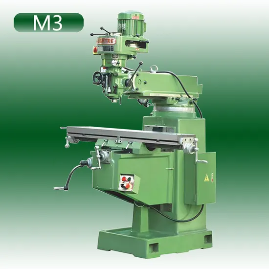 M5tn High Precision Vertical and Horizontal Milling Machine Turret Type Metal Universal Radial Milling Machine