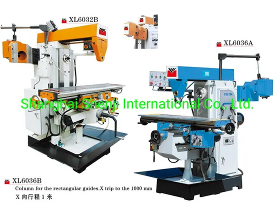 ISO50 Spindle Taper XL6036A Milling Machinery with 1250*360mm Table Size