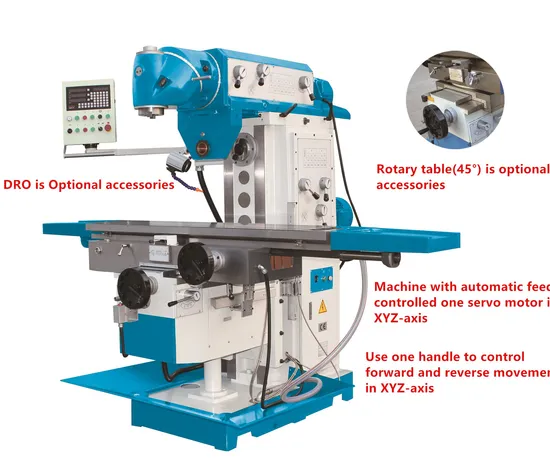 Universal RAM Knee-type DRO Milling  Machine X6436